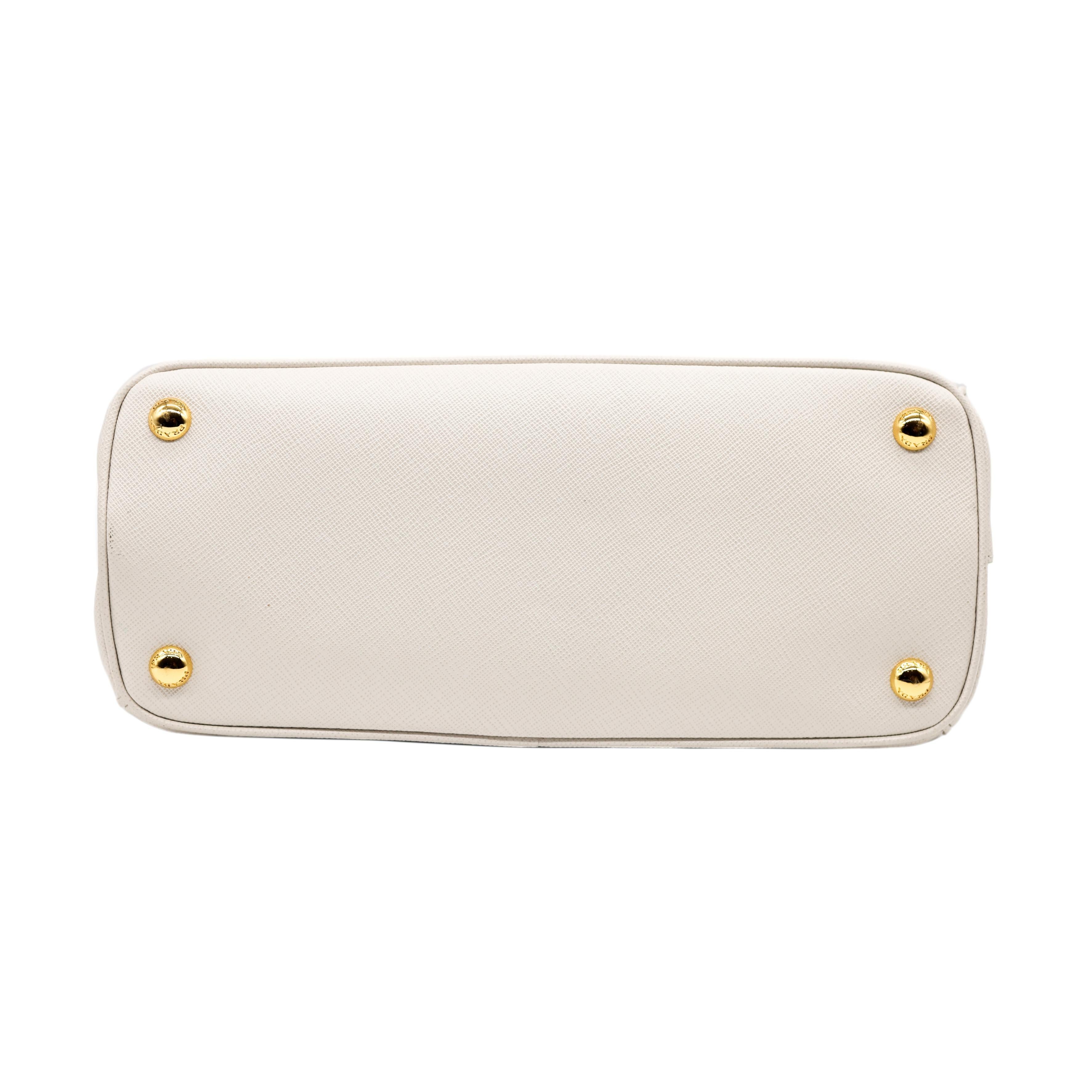 Prada White Galleria Saffiano Leather Medium Top Handle Shoulder Bag, 2020. 1