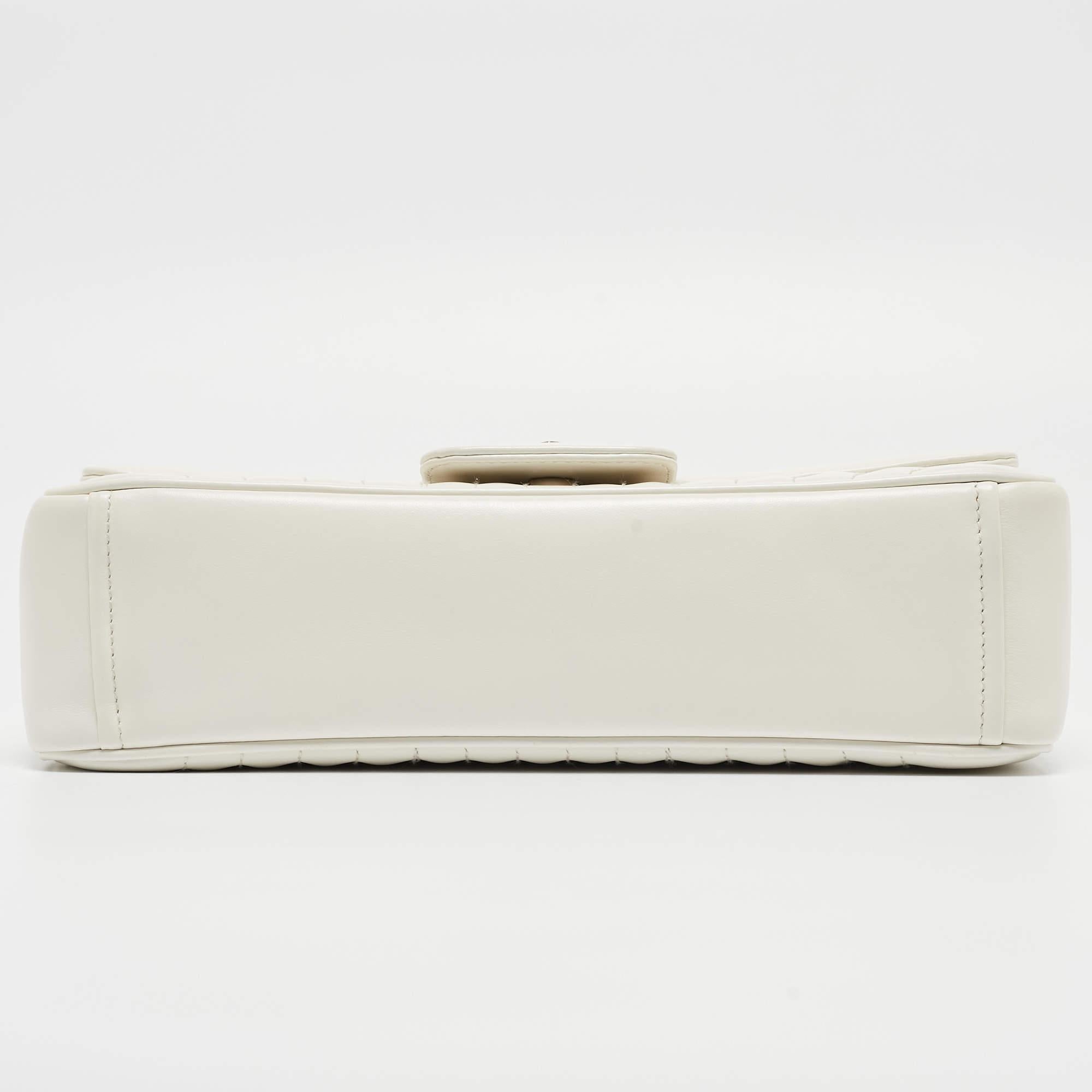 Prada White Impunture Leather Large Diagramme Shoulder Bag 6
