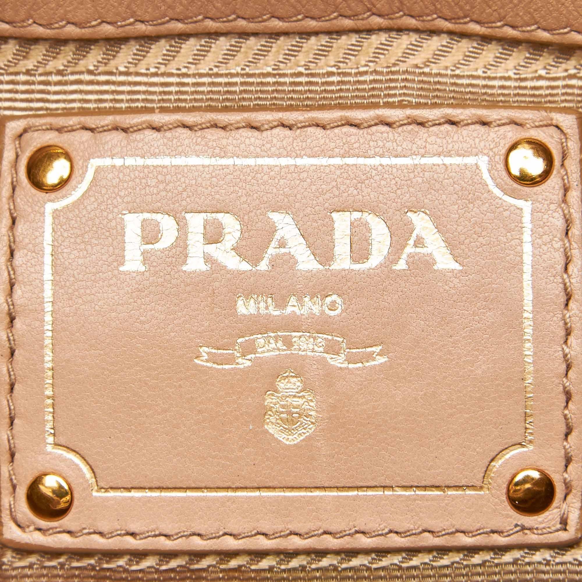 Prada White Leather Bow Satchel For Sale 2