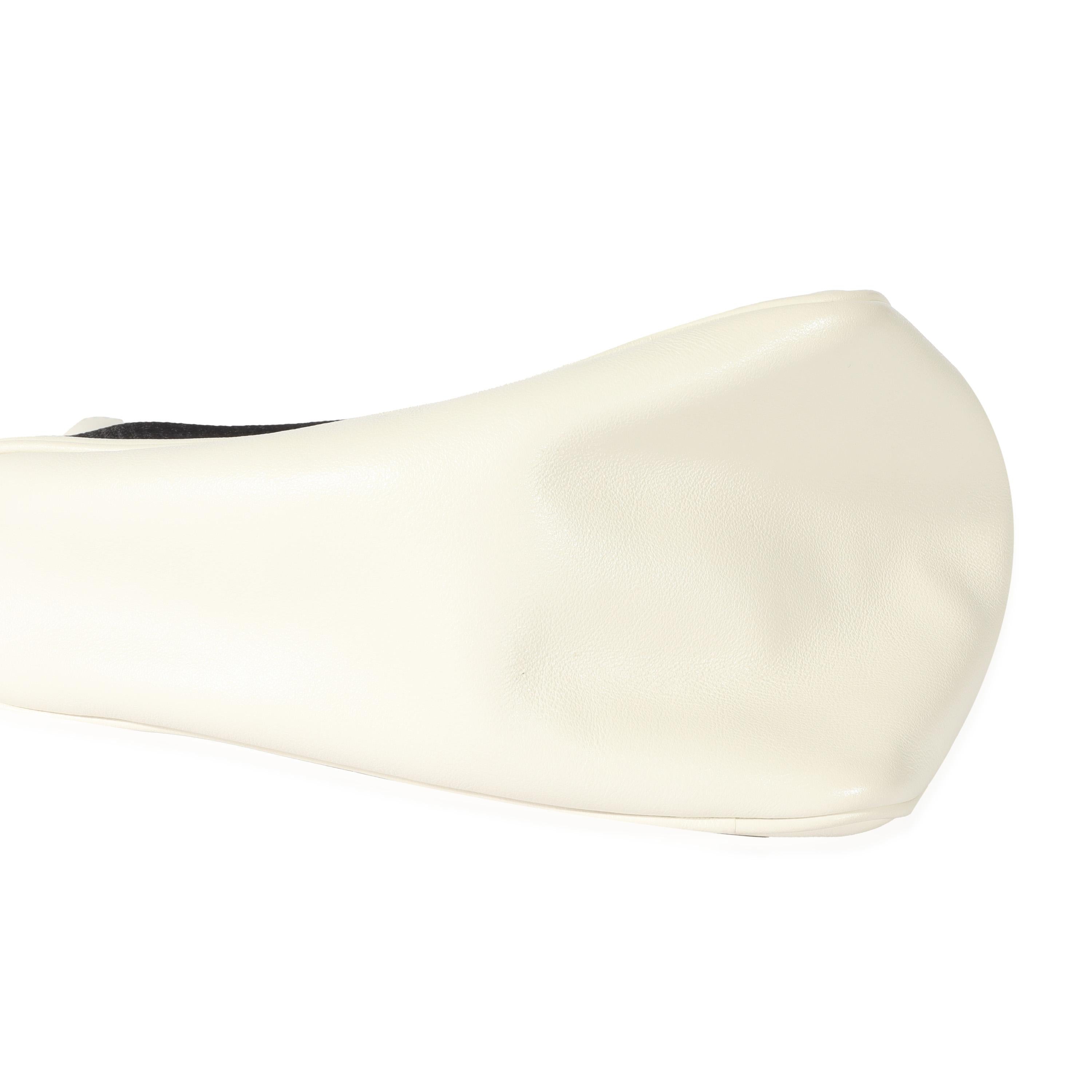 Prada White Leather Triangle Crossbody Bag For Sale 1