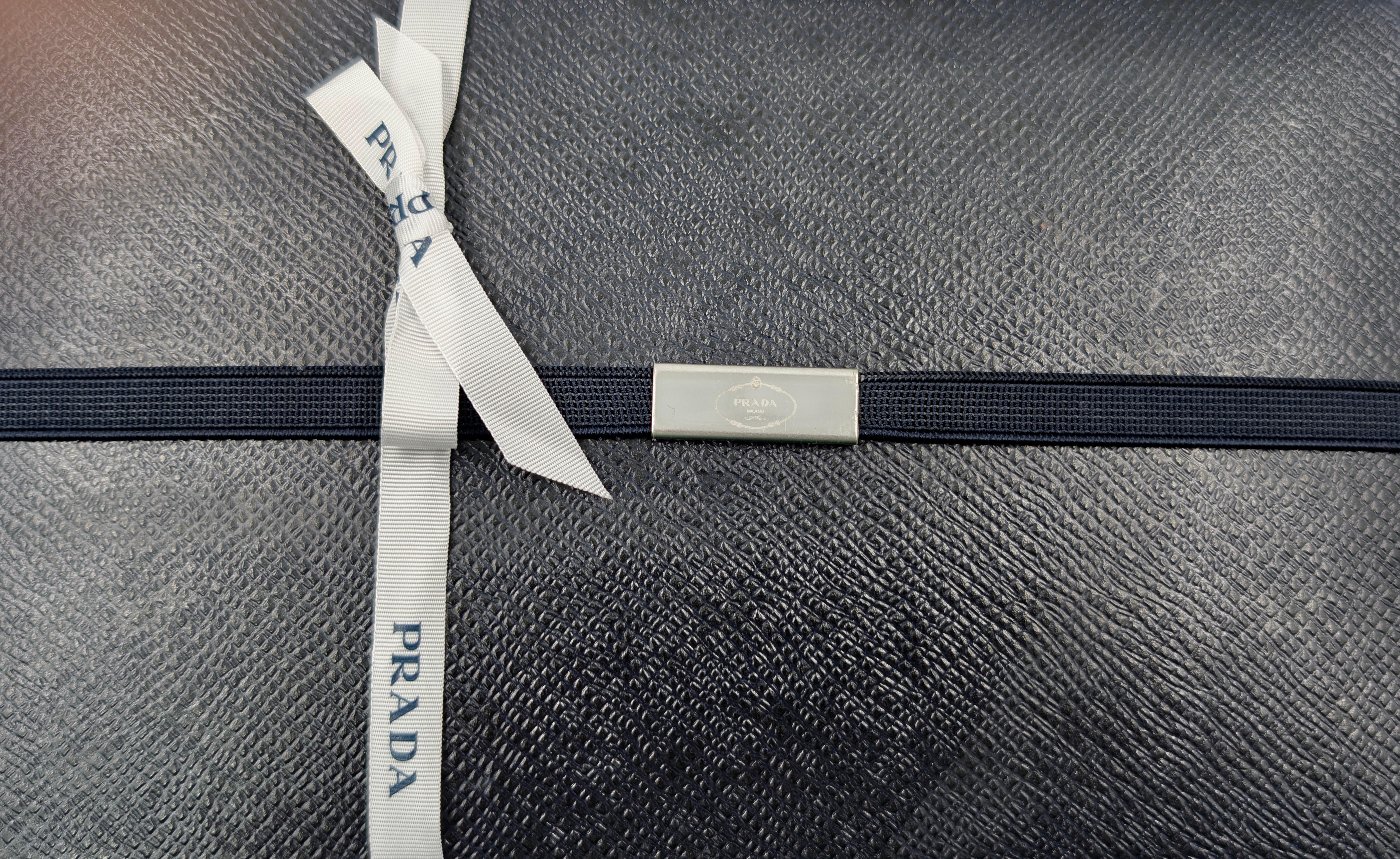 PRADA White Saffiano Lock Heart mini bag For Sale 4