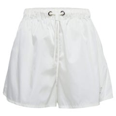 Prada Pantaloncini bianchi in re-nylon sintetico M