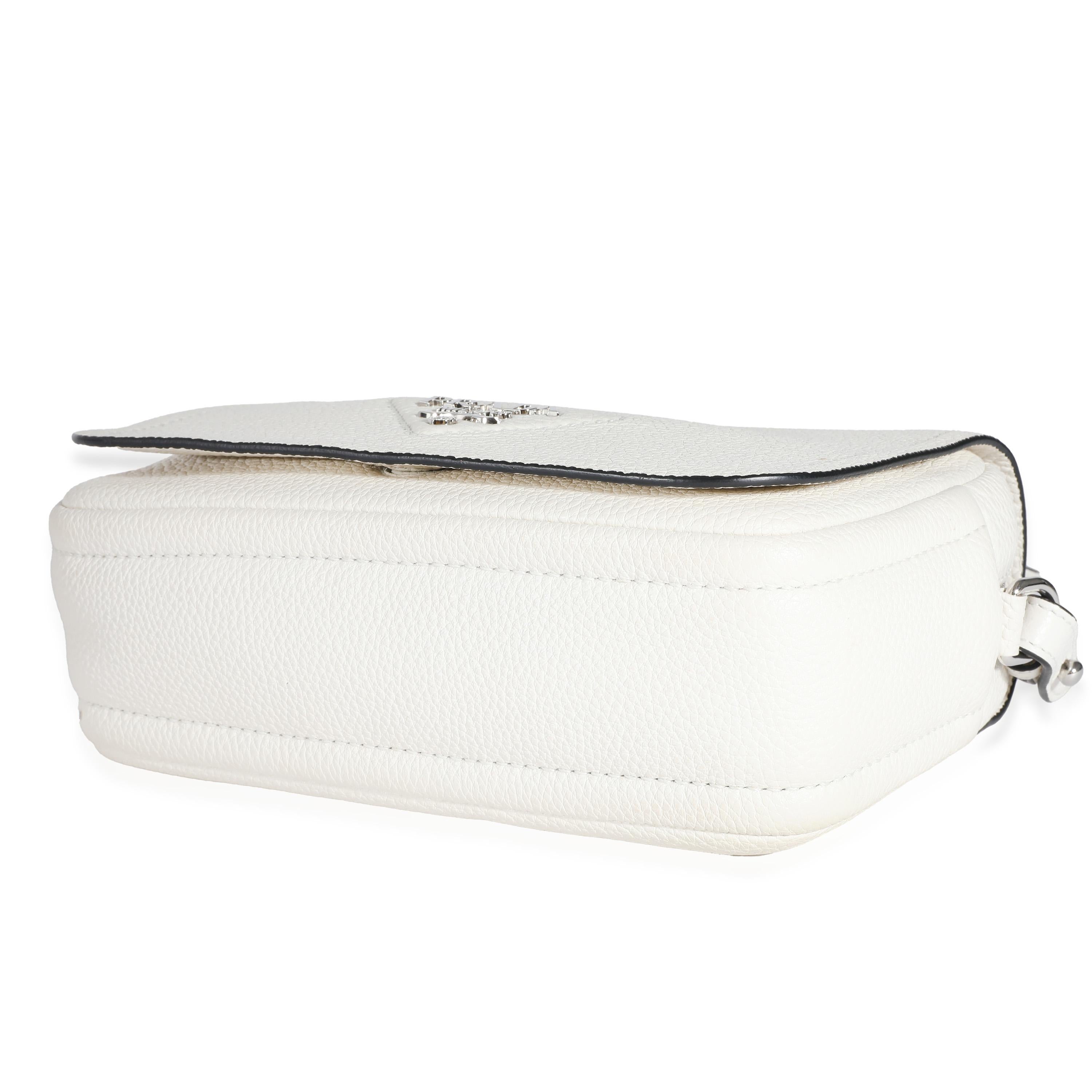 Women's or Men's Prada White Vitello Daino Logo Crossbody Flap Bag