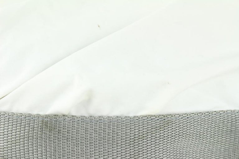 Women's Prada White x Gray x Orange Tessuto Hobo Bag 108pr3 For Sale