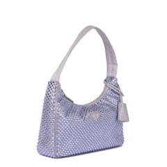 PRADA Wisteria Crystalised Satin Re-Edition 2005 Mini Bag