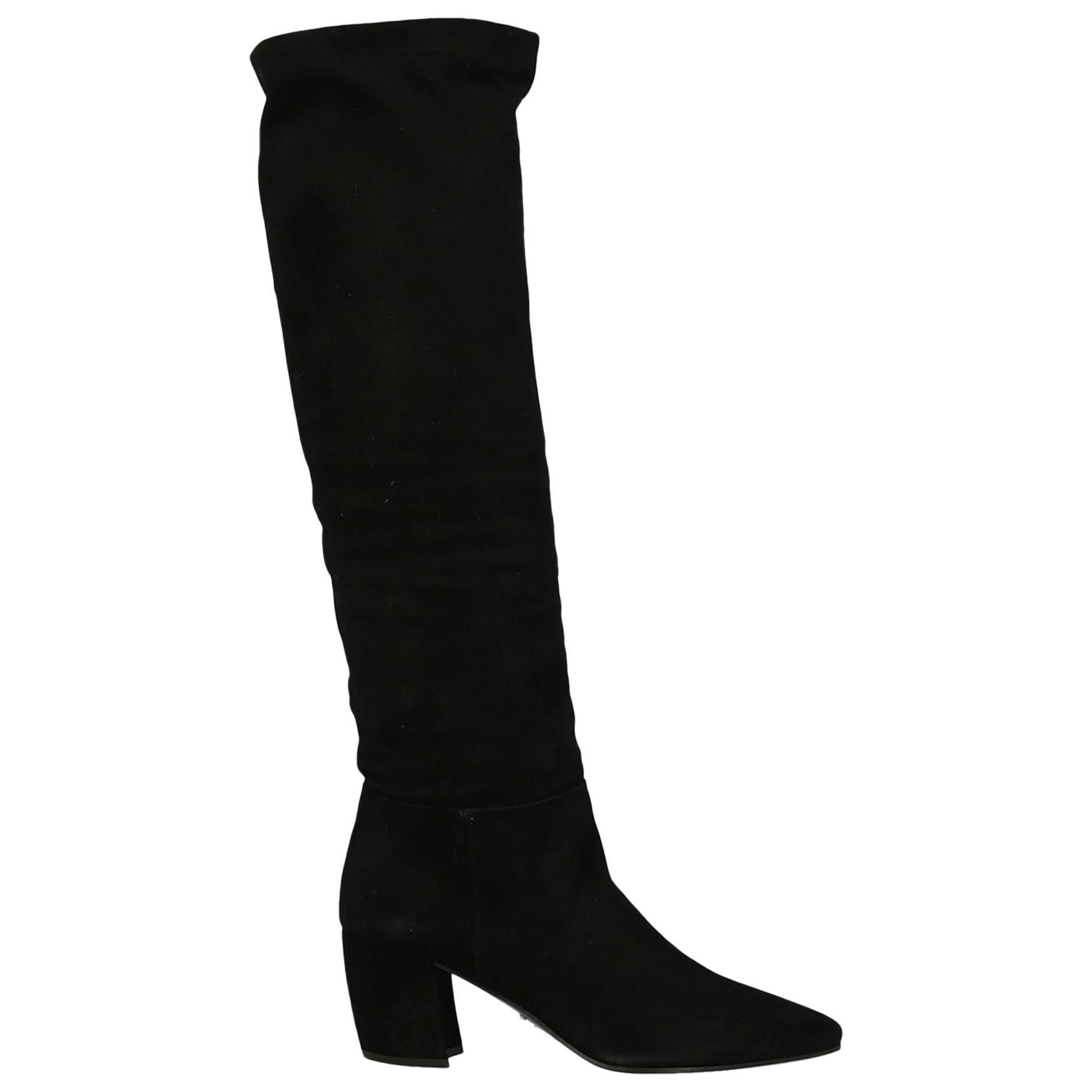 Prada Woman Boots Black IT 36 For Sale