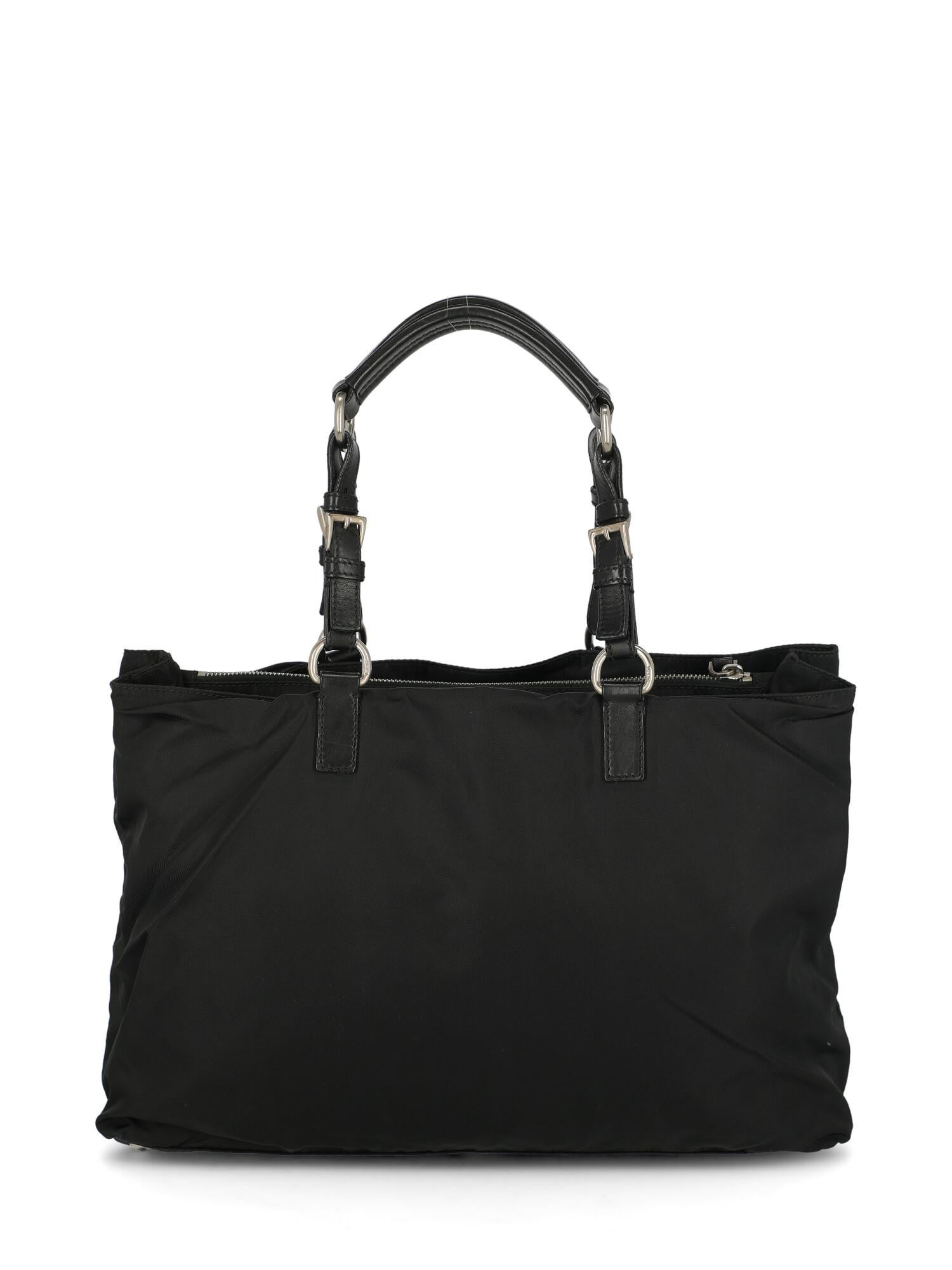 Women's Prada Woman Handbag  Black Synthetic Fibers