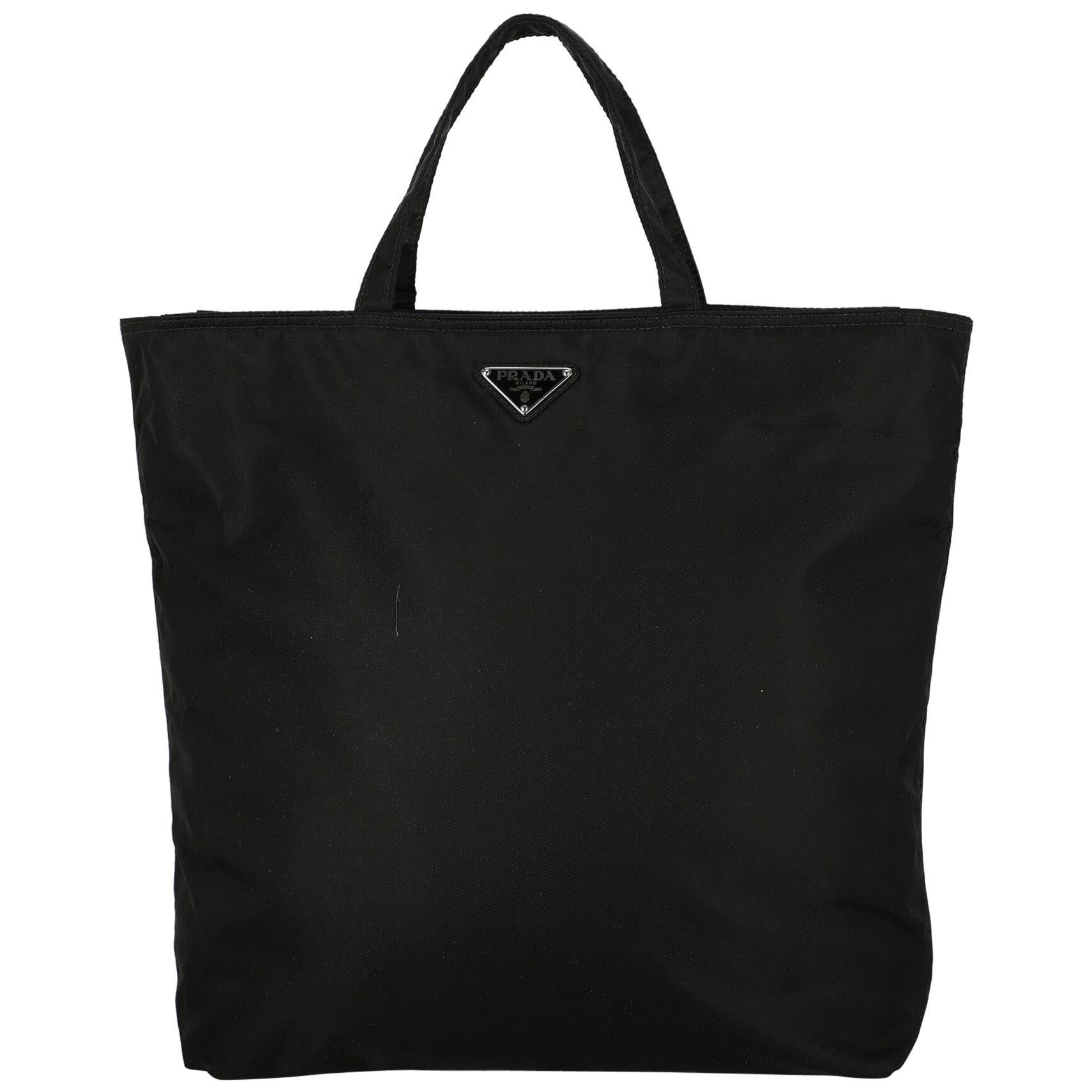 Prada Woman Handbag  Black Synthetic Fibers For Sale