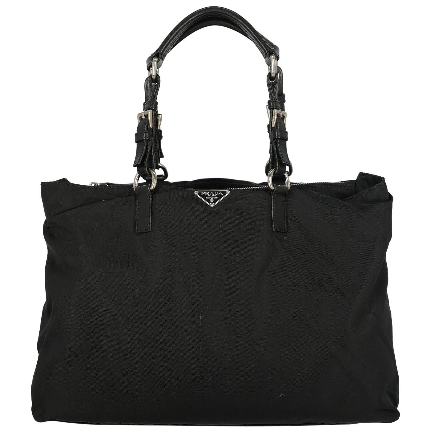 Prada Woman Handbag  Black Synthetic Fibers
