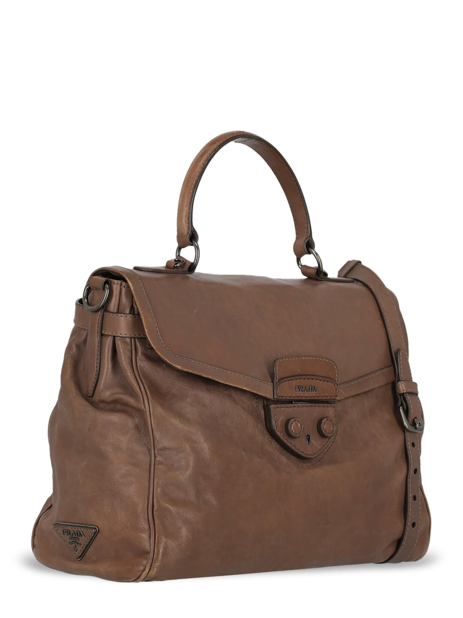 Prada Woman Handbag Brown In Fair Condition For Sale In Milan, IT