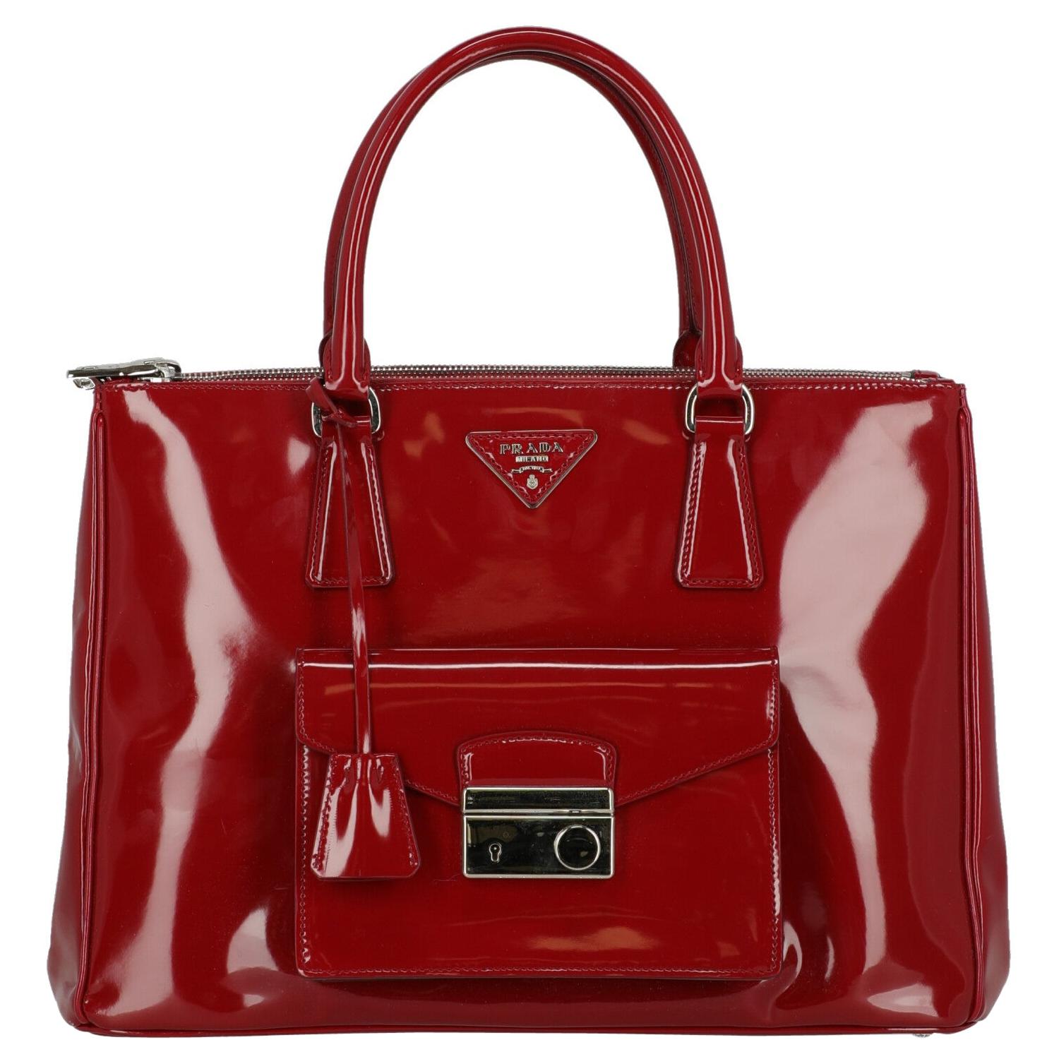 Prada Woman Handbag  Red Leather