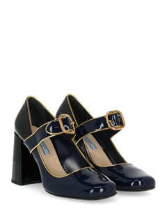Prada Woman Pumps Black, Gold, Navy IT 41