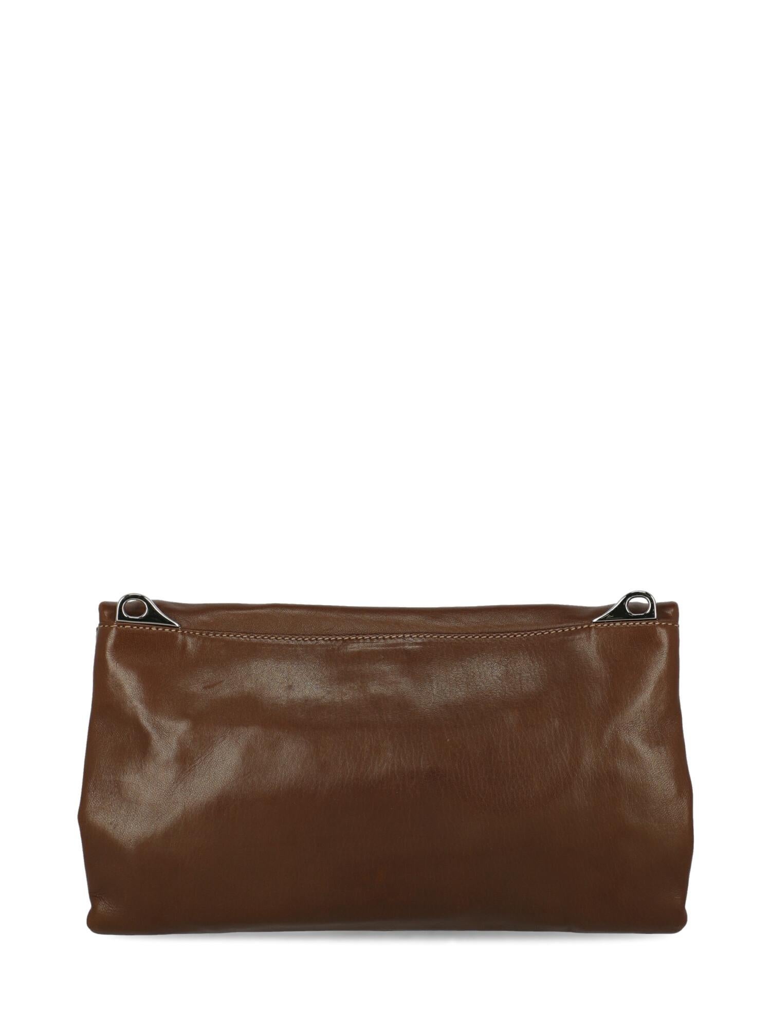 Women's Prada Woman Shoulder bag  Brown Leather For Sale