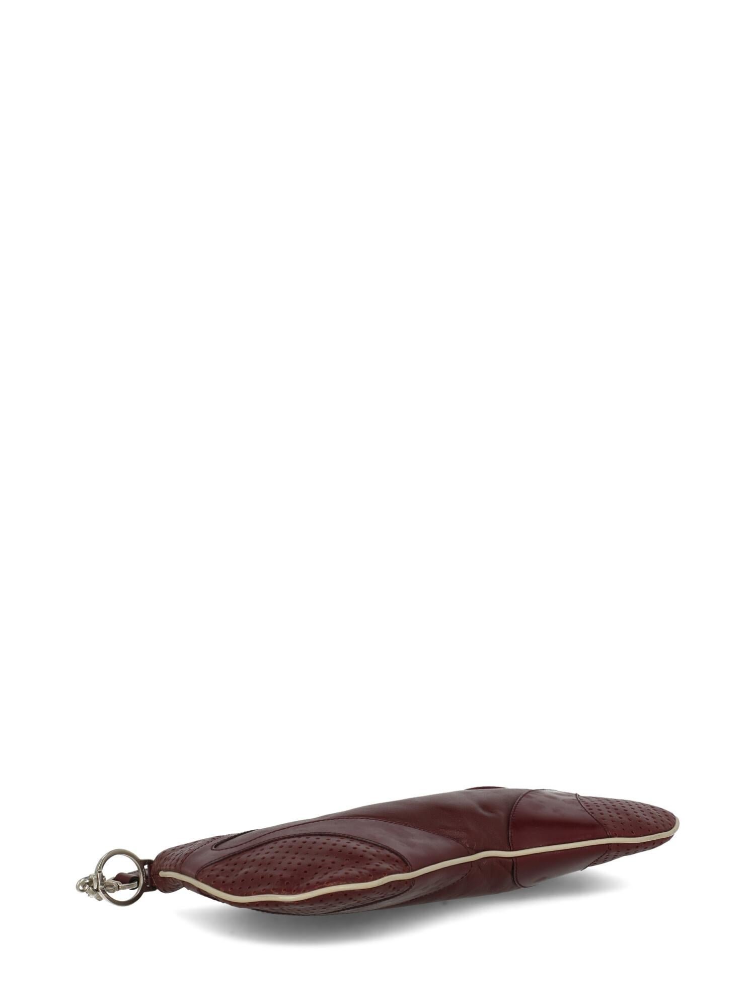 Women's Prada Woman Shoulder bag Burgundy Leather For Sale