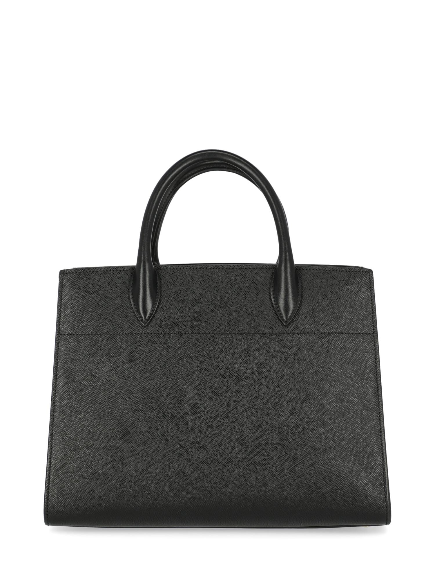 Women's Prada Woman Tote bag Black, White  For Sale