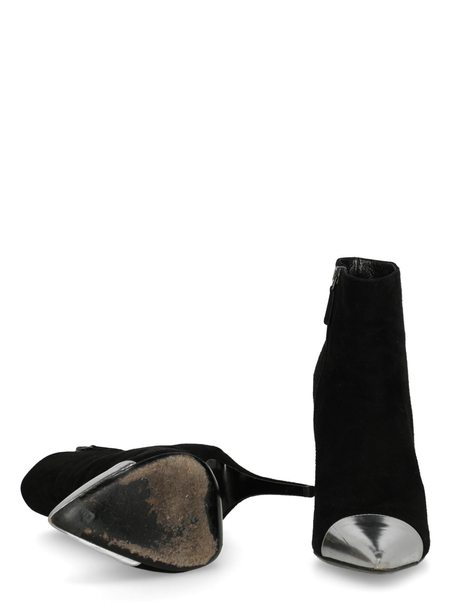 Women's Prada  Women   Ankle boots  Black Leather EU 38.5 For Sale