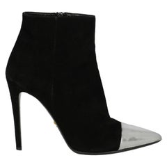Prada  Women   Ankle boots  Black Leather EU 38.5