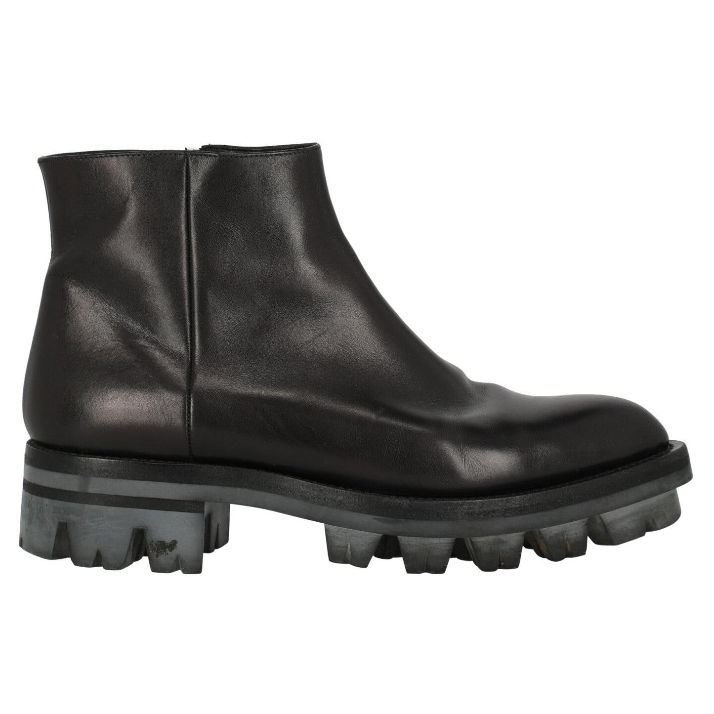 Prada Women  Ankle boots Black Leather IT 40 For Sale