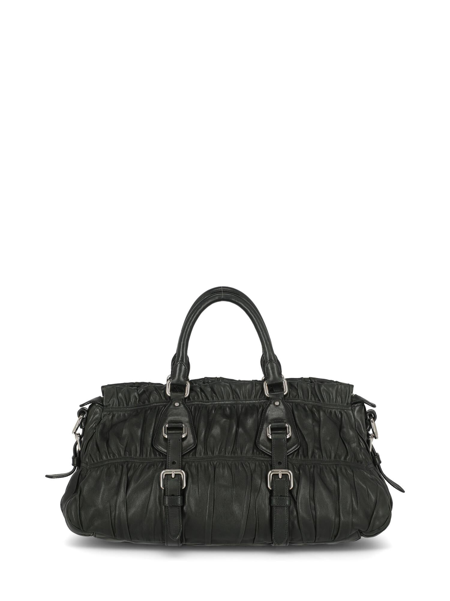 Women's Prada Women Handbags Black Leather  For Sale