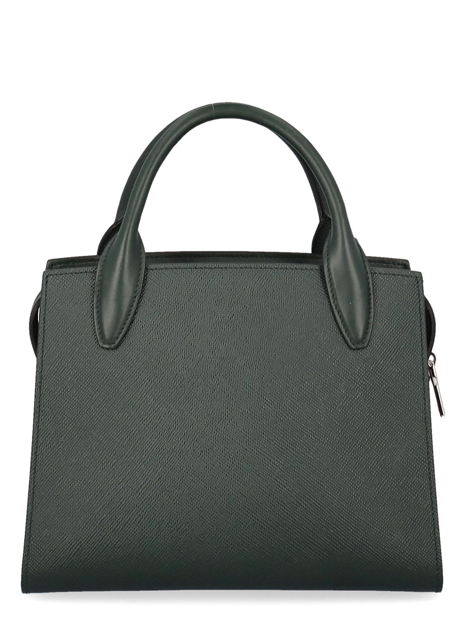 Black Prada Women Handbags Green Leather  For Sale