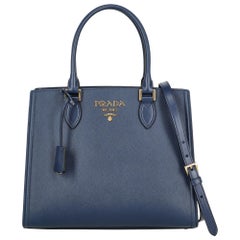 Prada Women Handbags Navy Leather