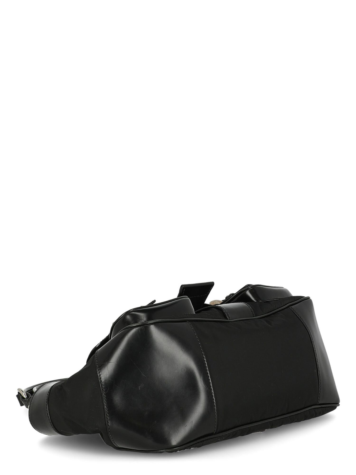 Prada  Women   Shoulder bags  Black Synthetic Fibers  1