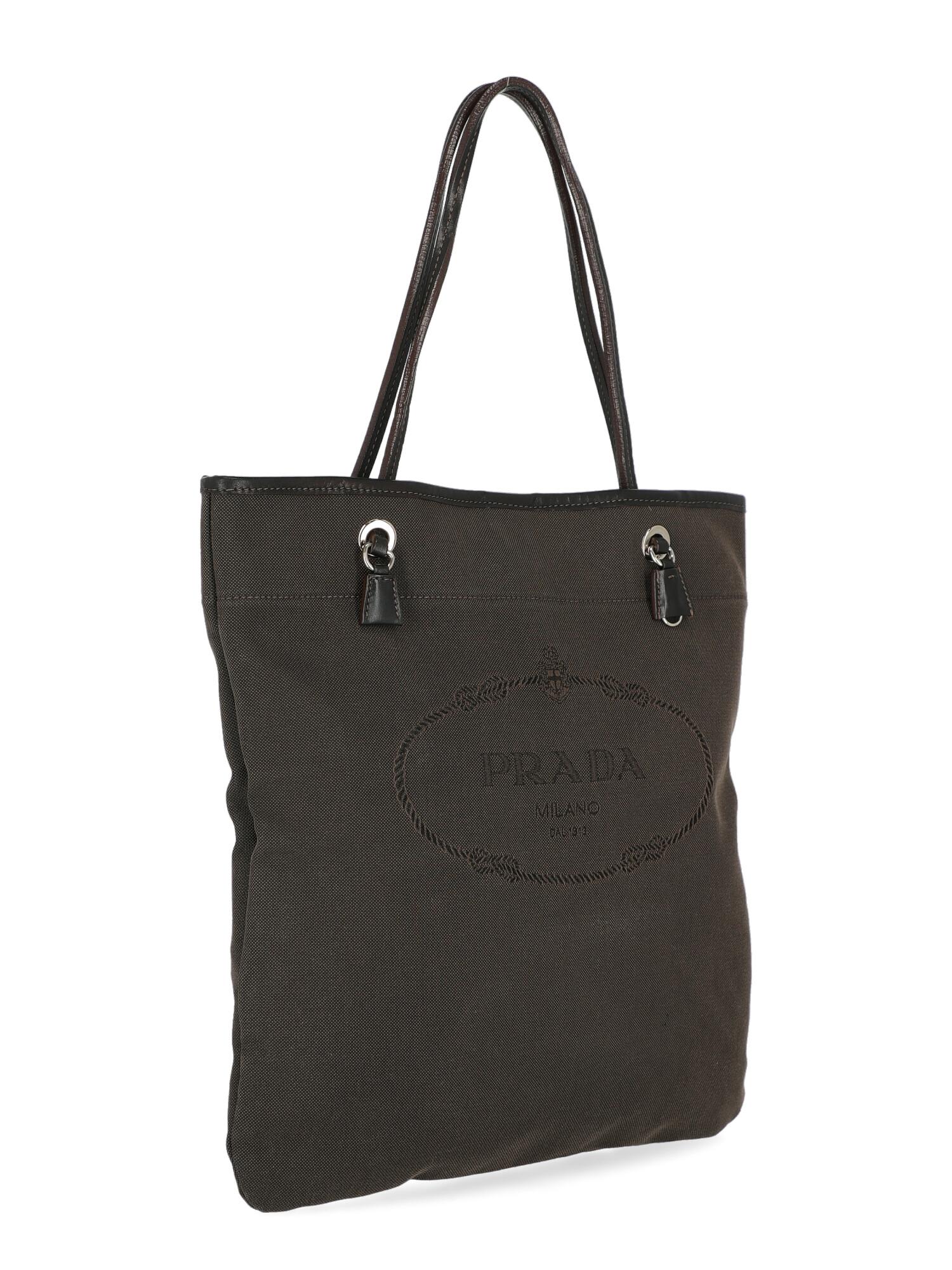 Black Prada  Women   Shoulder bags   Brown Cotton  For Sale