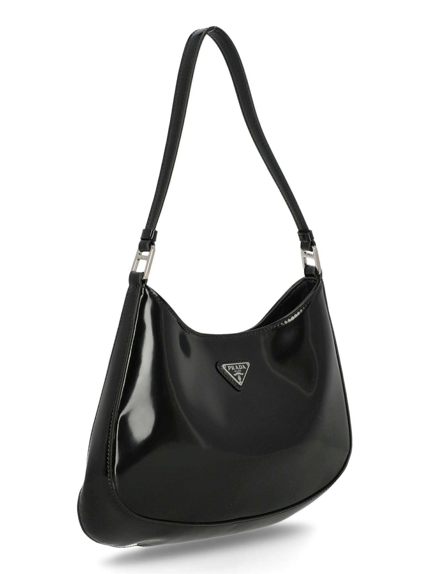 Prada  Women Shoulder bags Cleo Black Leather In Good Condition For Sale In Milan, IT