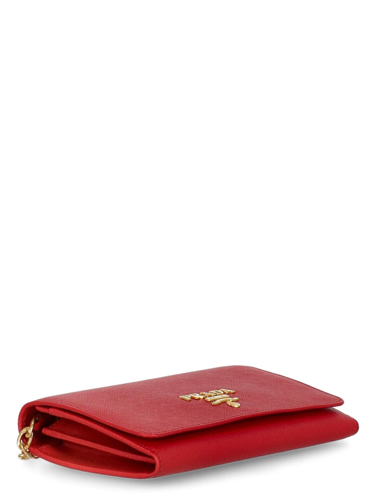Prada Frauen Umhängetaschen Rotes Leder 1