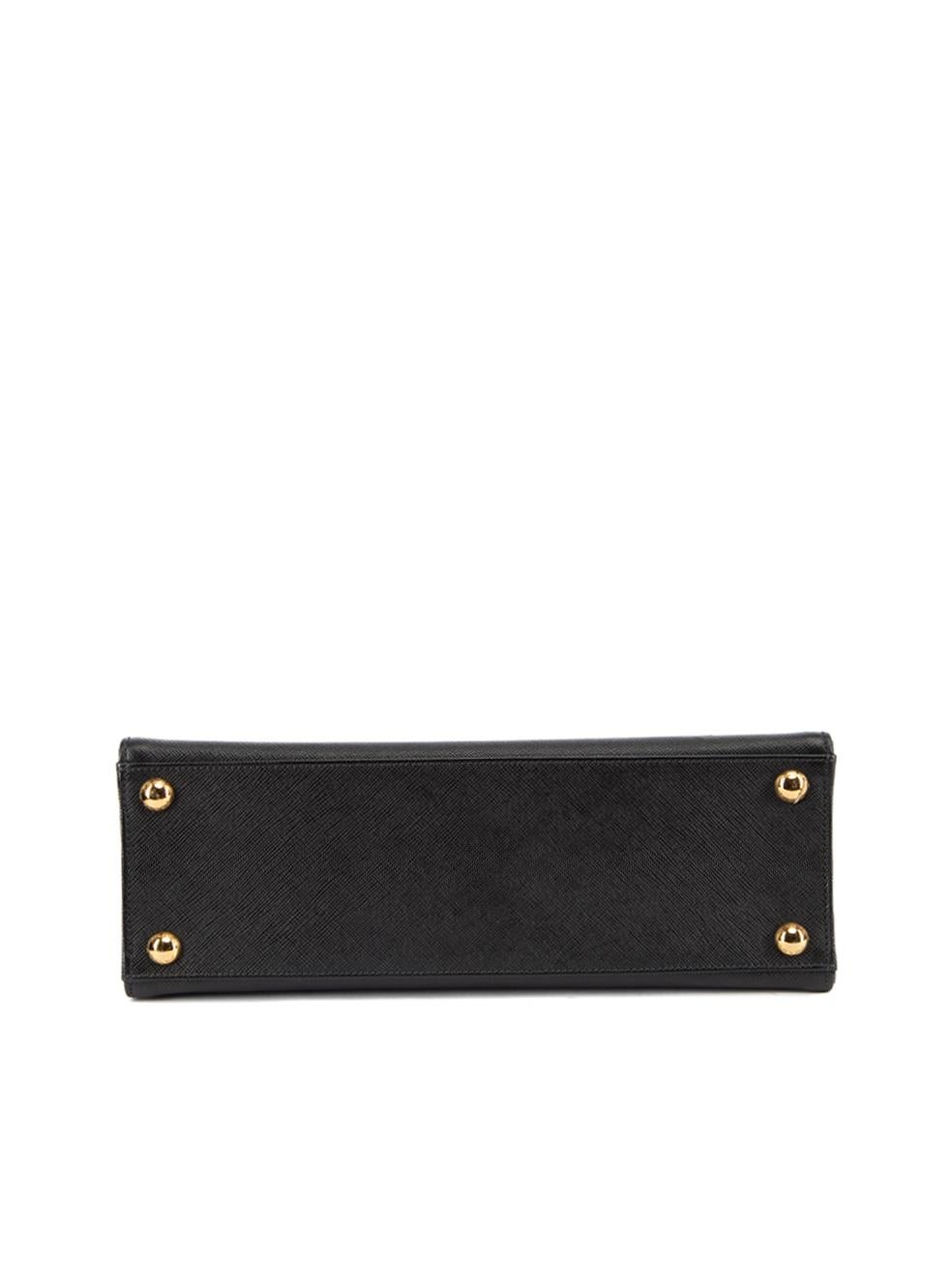 Prada Women's Black Saffiano Lux Metal Frame Bag 1