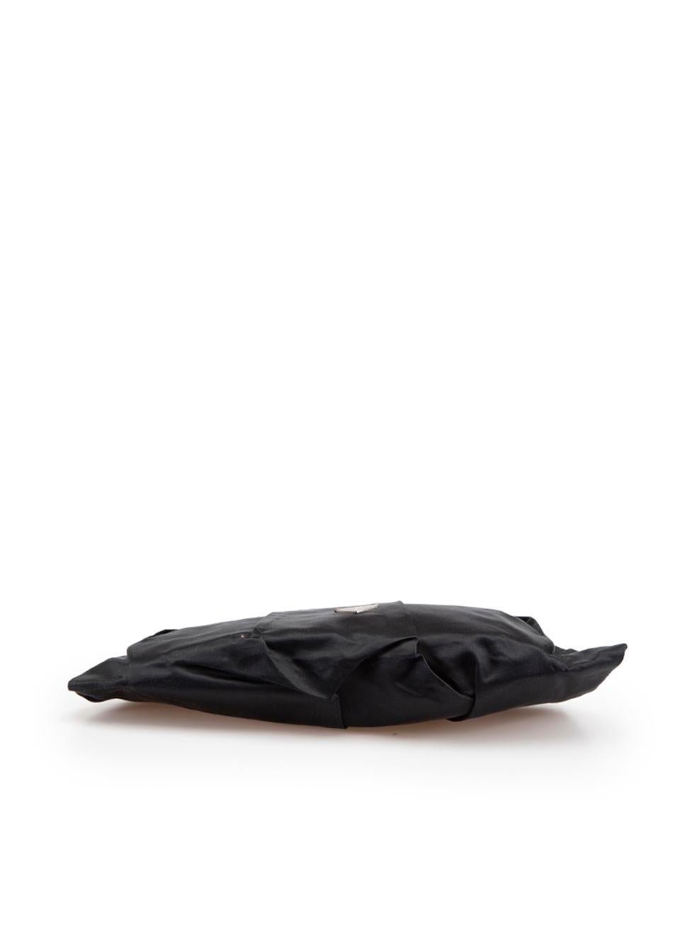 Prada Women's Black Tessuto Pleated Clutch Bag 1
