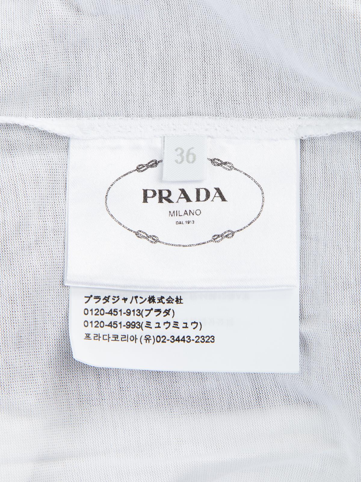 Prada Women's Crocheted Cotton Mini Dress 2