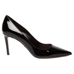 Prada Women's Patent Leather Pointed Toe 85mm Heels
