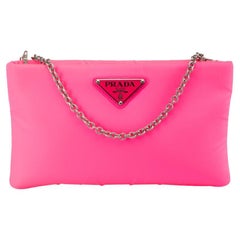 Prada Women's Pink Tessuto Soft Chain Crossbody