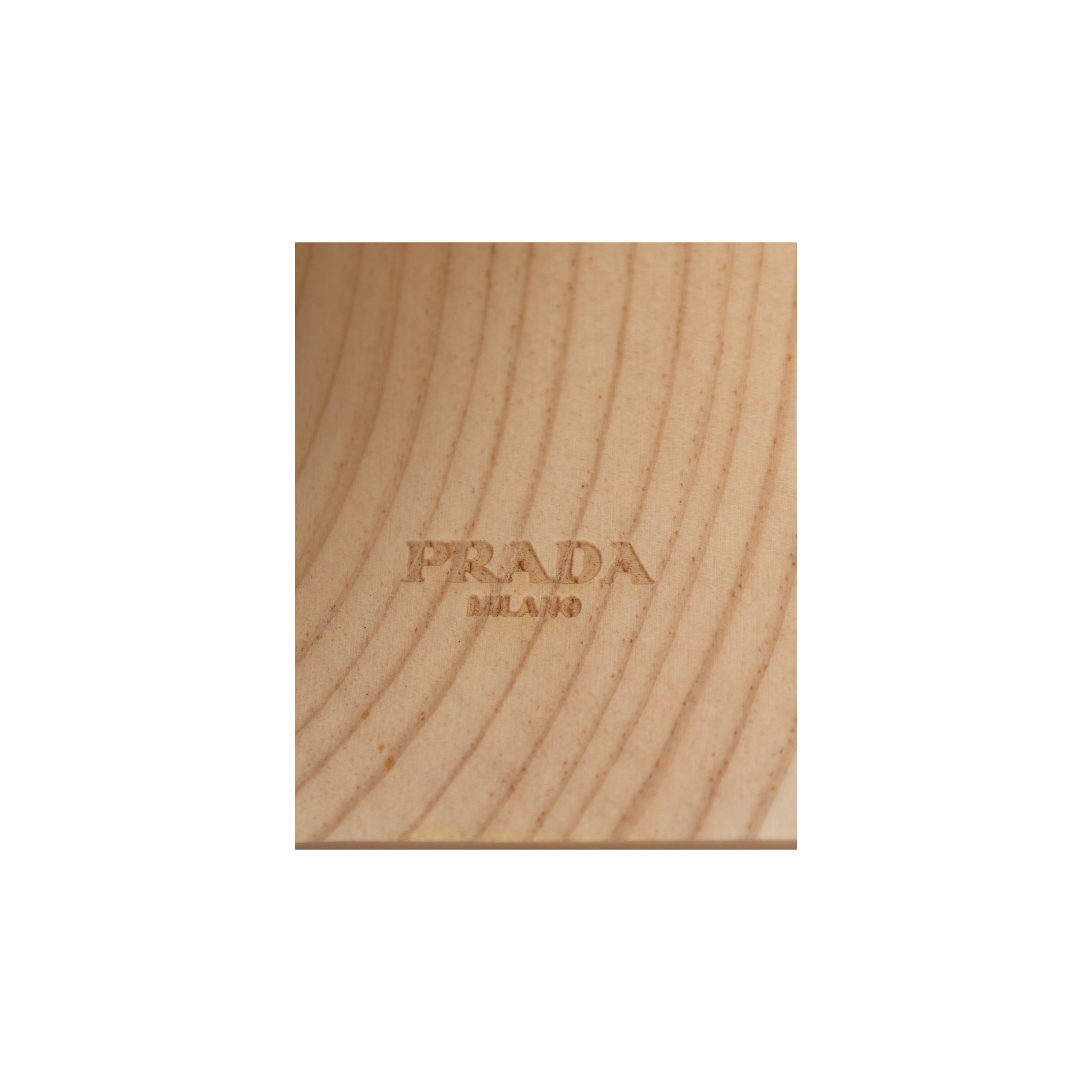 Prada Wooden Platform Sandals For Sale 1