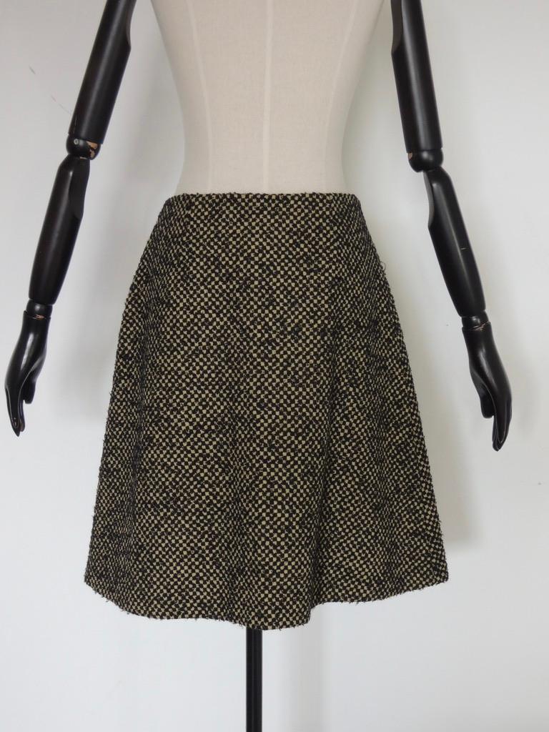Women's Prada Wool Check Skirt Suit For Sale