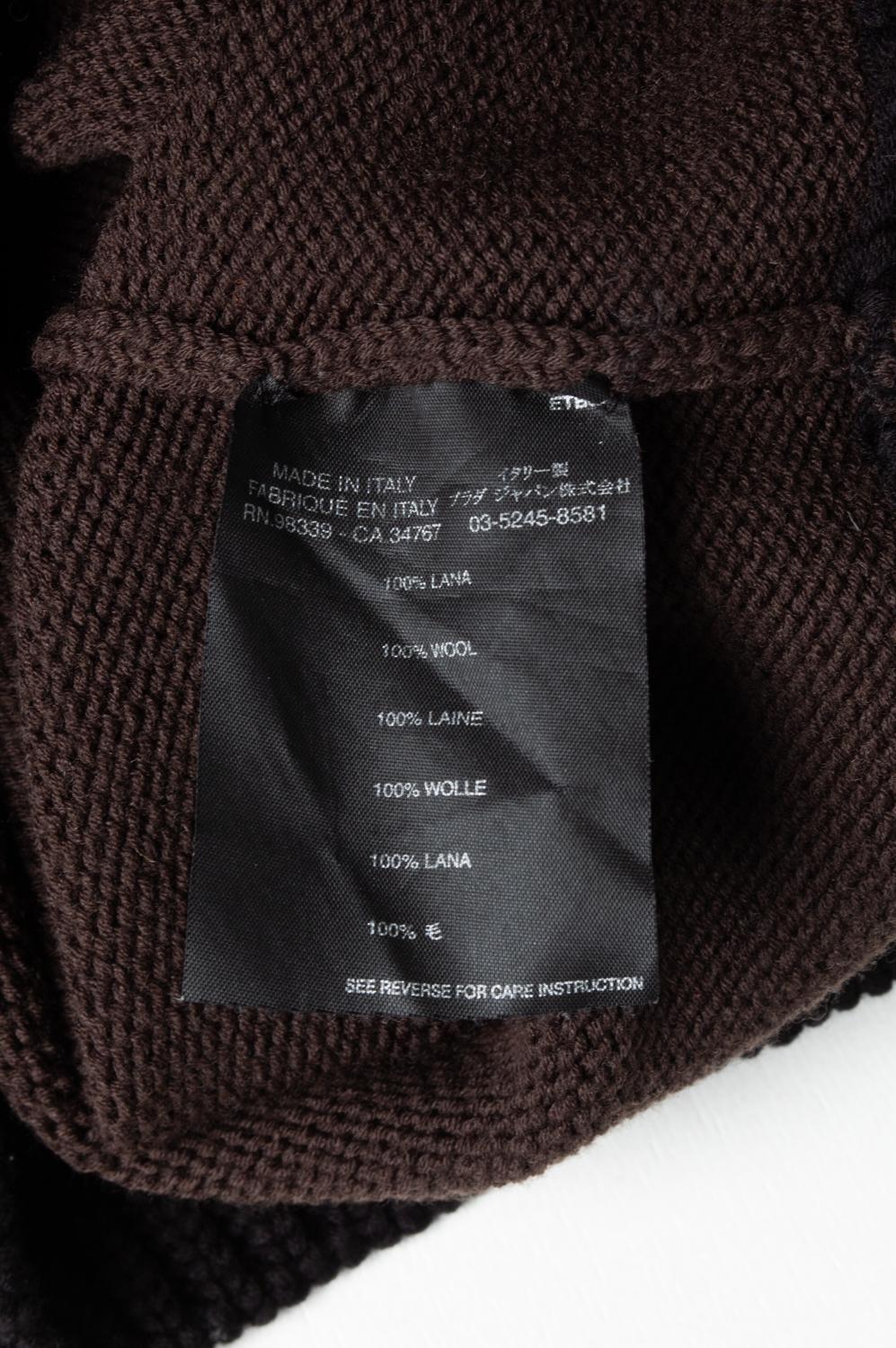 Prada Wool Men Sweater Heavy Knit Size 48ITA (Medium) S582 For Sale 2