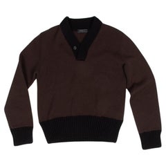 Prada Wool Men Sweater Heavy Knit Size 48ITA (Medium) S582