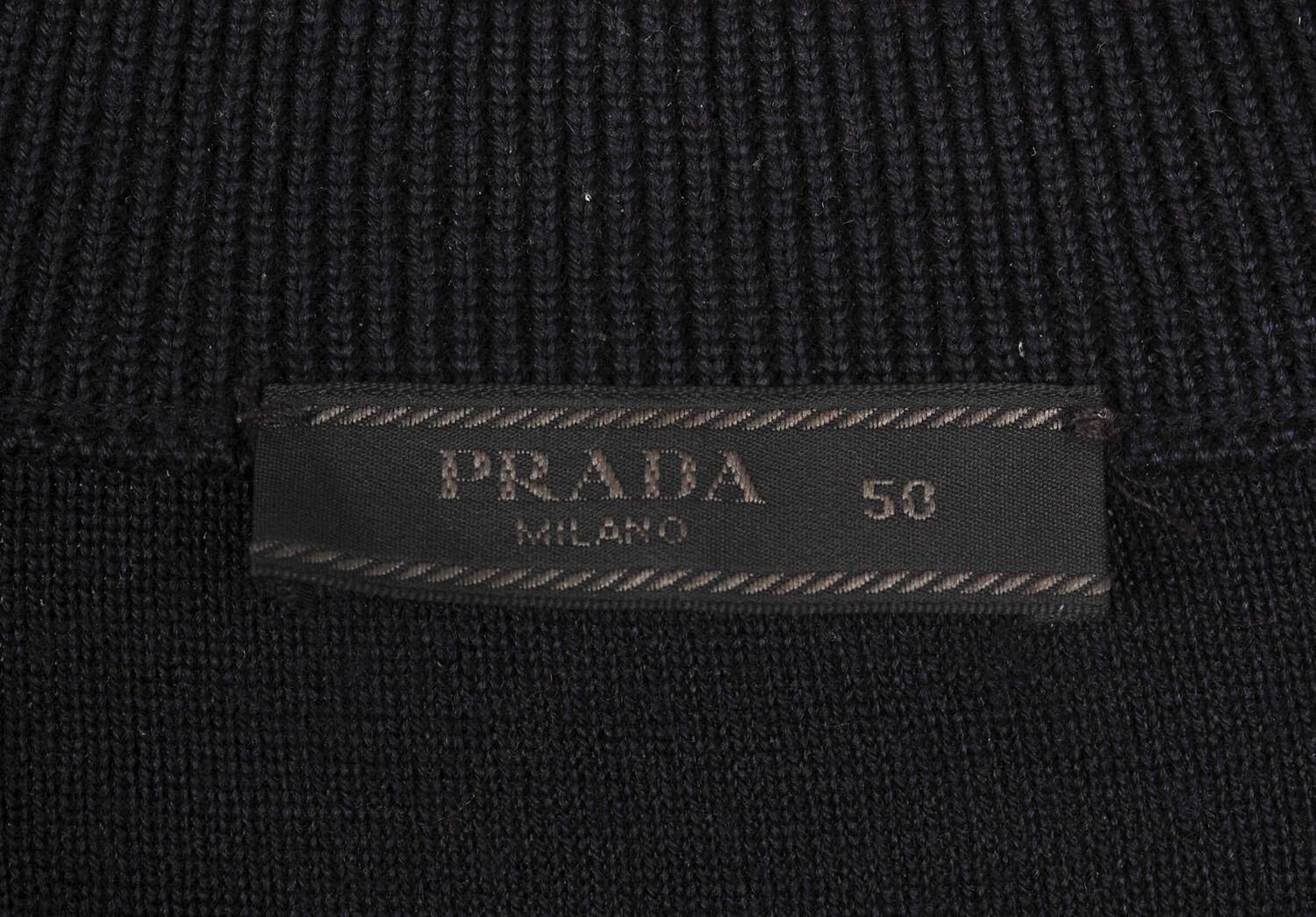Prada Wool Men Wool Nylon Jacket Size 50IT(M) In Excellent Condition In Kaunas, LT
