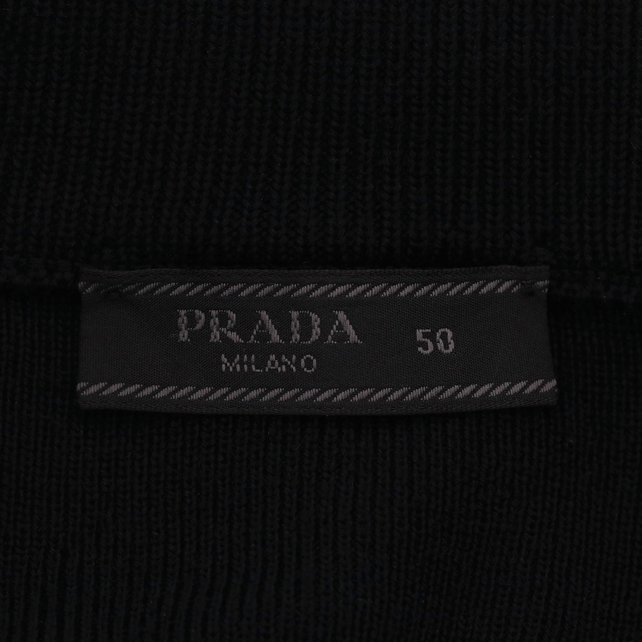 Men's Prada Wool & Nylon Bomber Jacket For Sale
