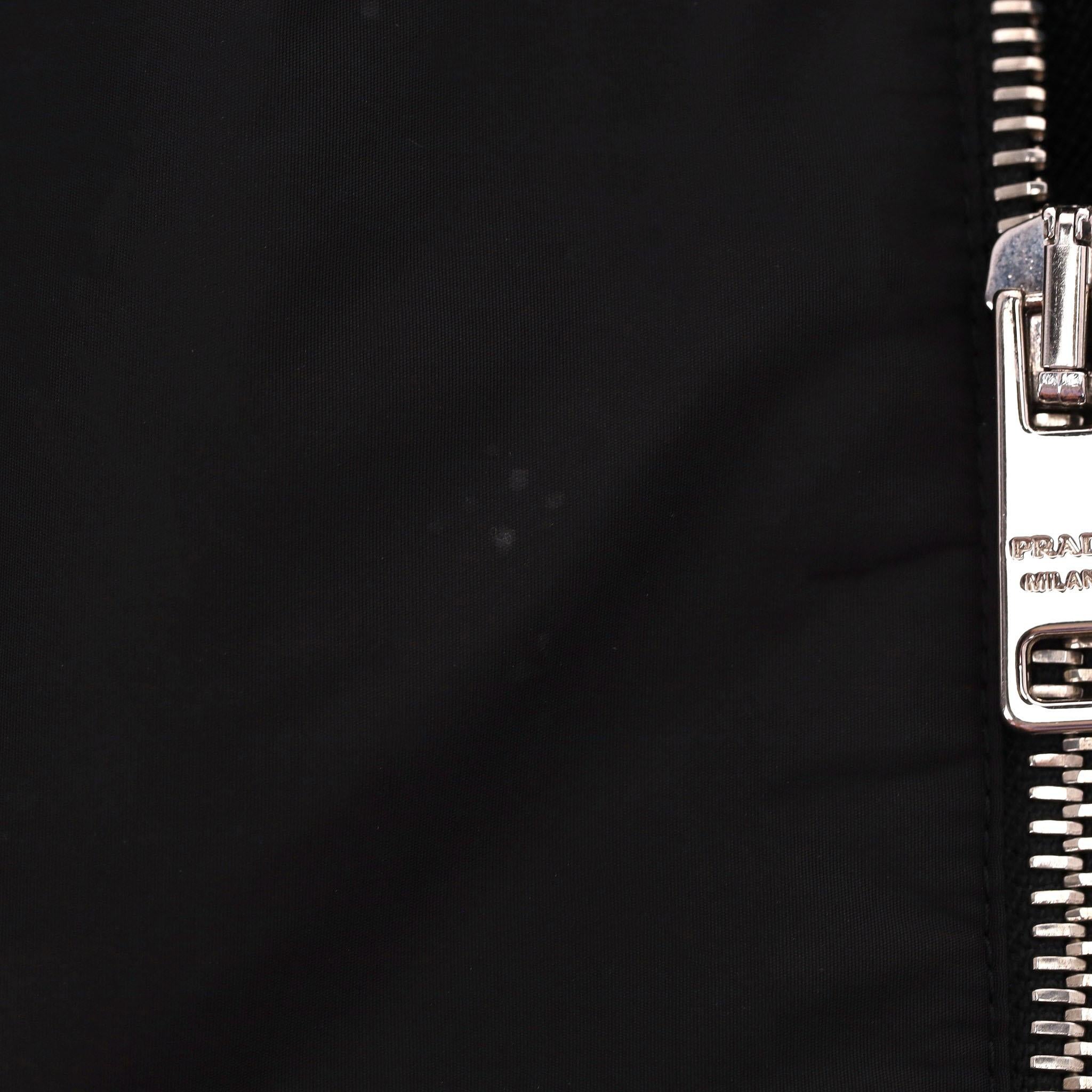 Prada Wool & Nylon Bomber Jacket For Sale 3