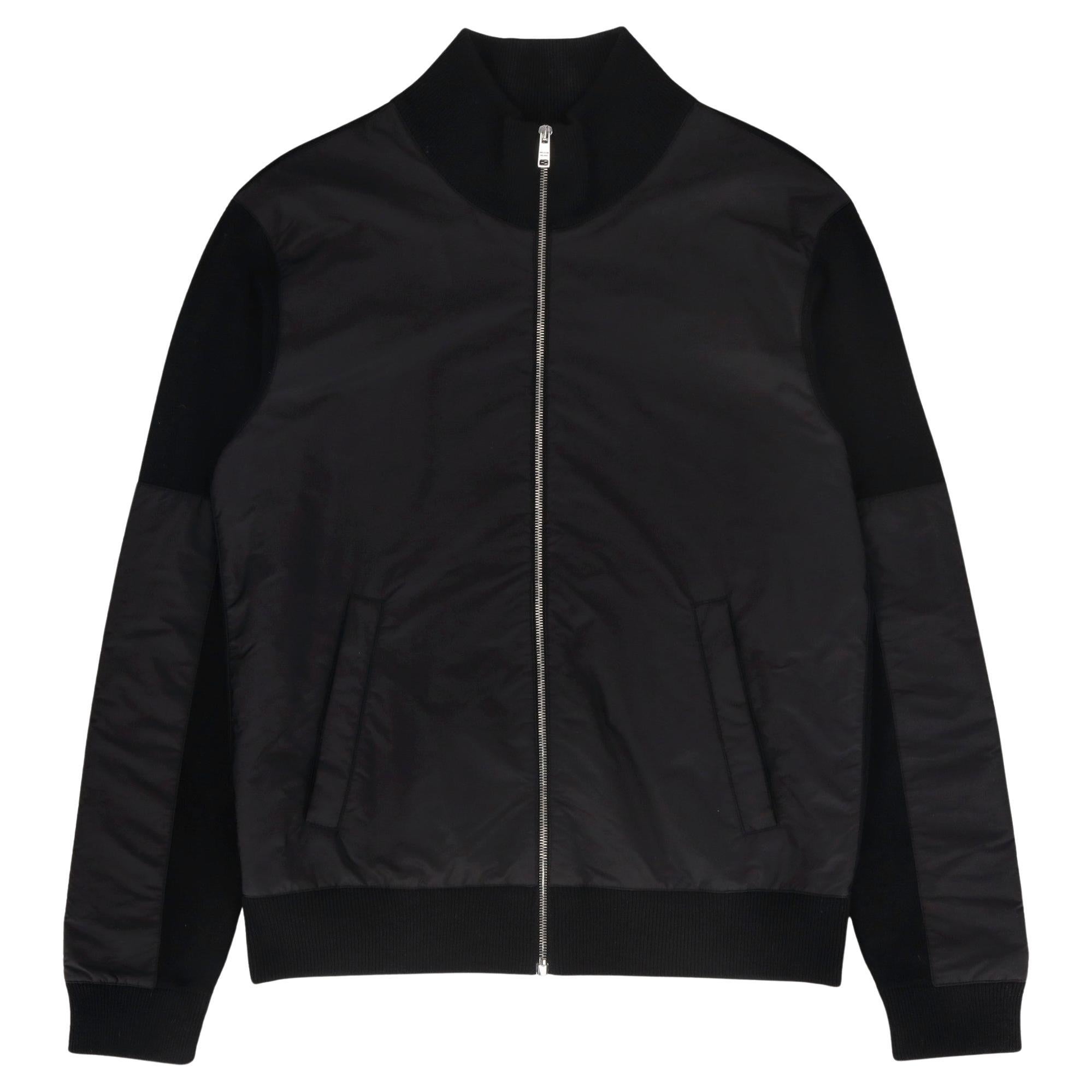 Prada Wool & Nylon Bomber Jacket For Sale