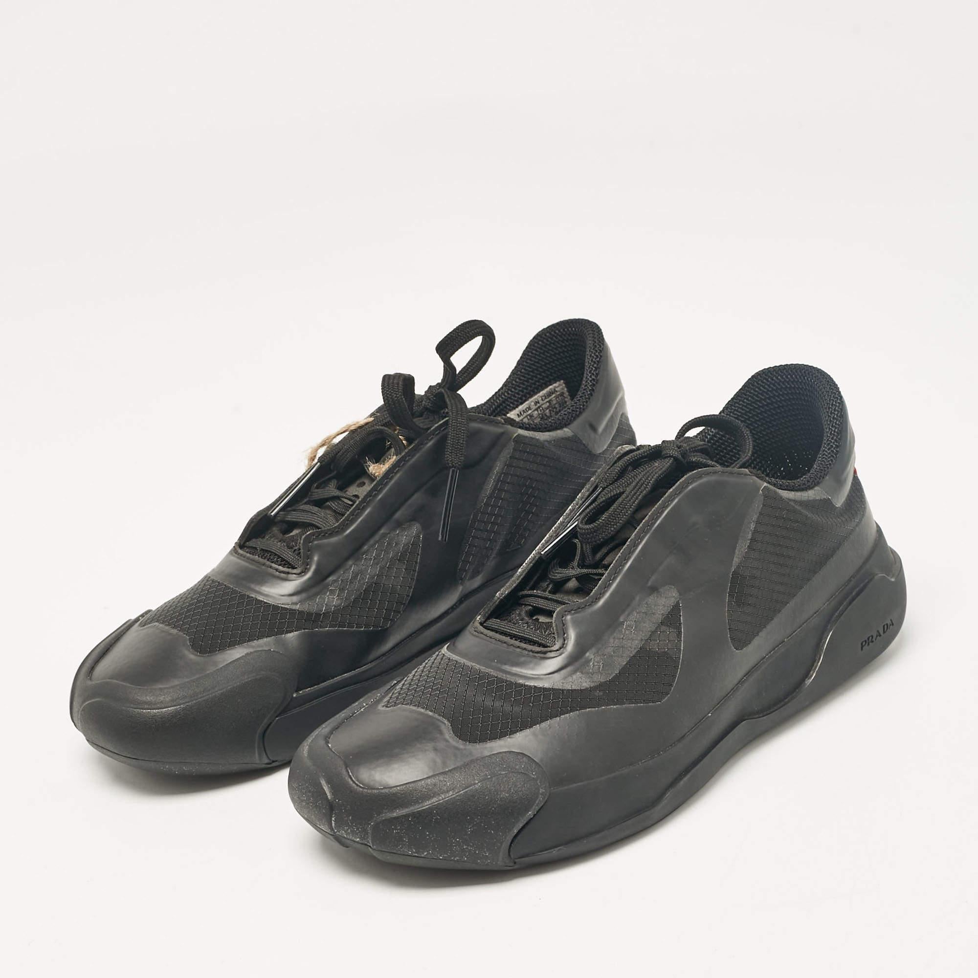 Coming in a classic silhouette these designer sneakers are a seamless combination of luxury comfort and style. These sneakers are finished with signature details and comfortable insoles.