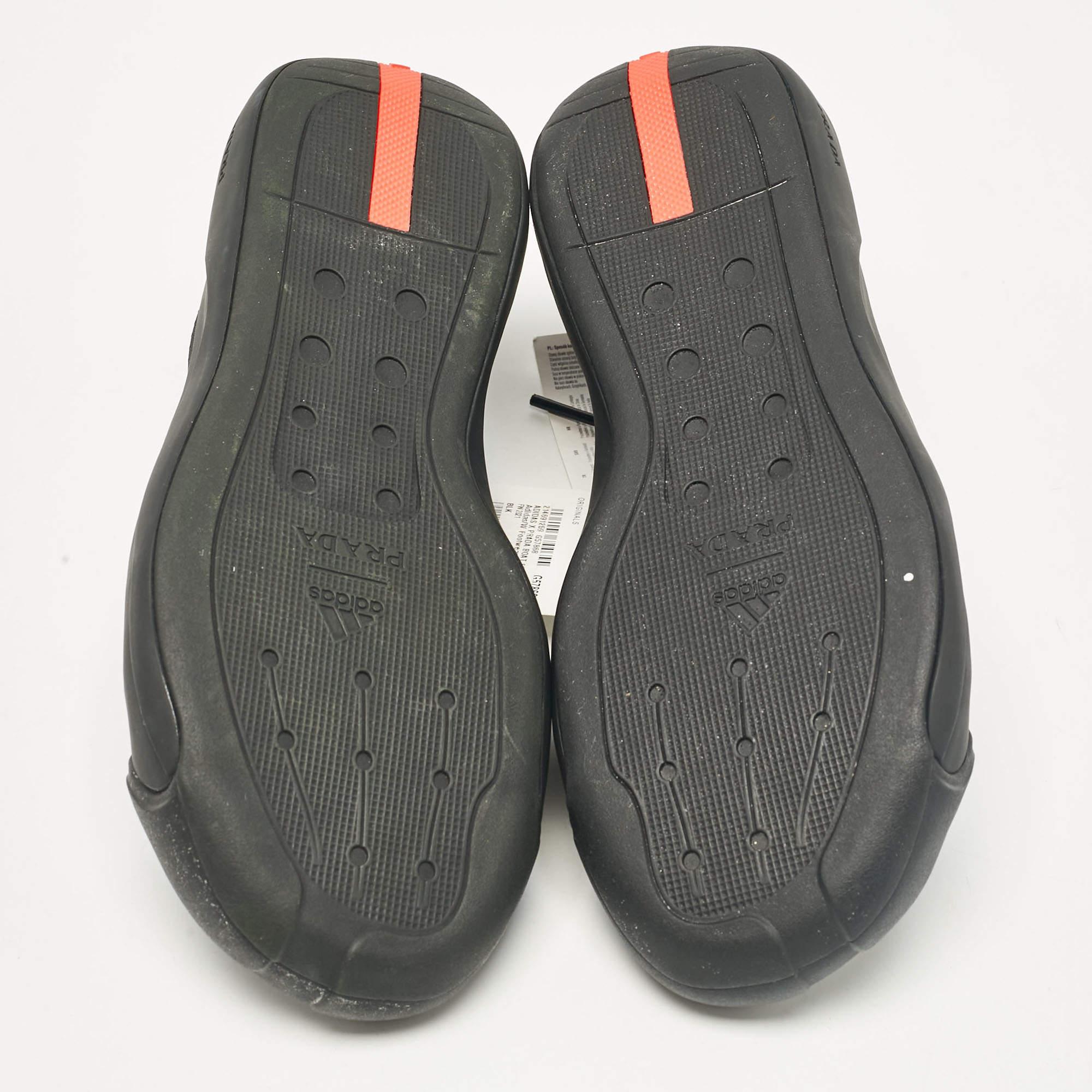 Prada x Adidas Black Nylon Luna Rossa Sneakers Size 36 2/3 2