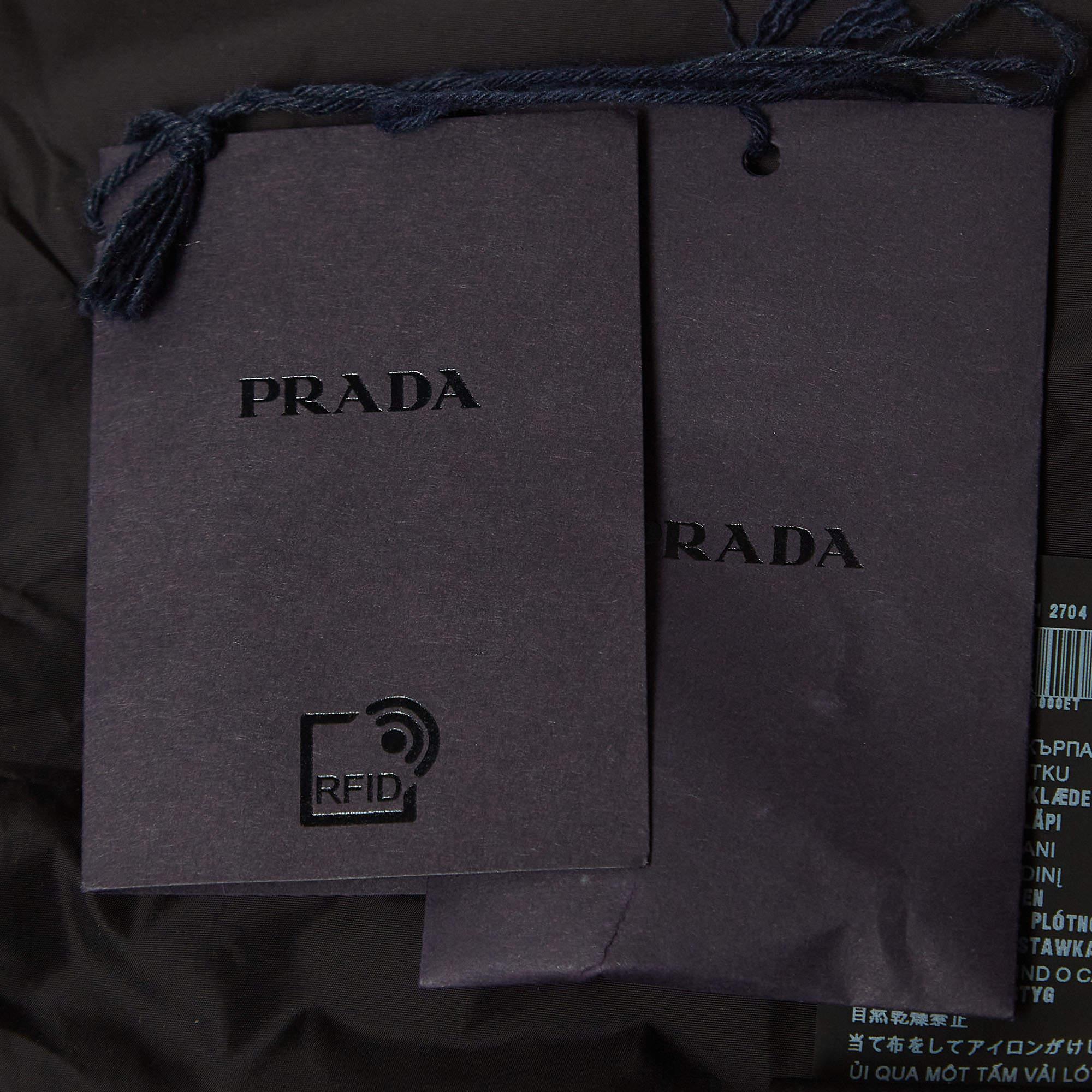 Men's Prada X Adidas Black Re-Nylon Track Jacket XL