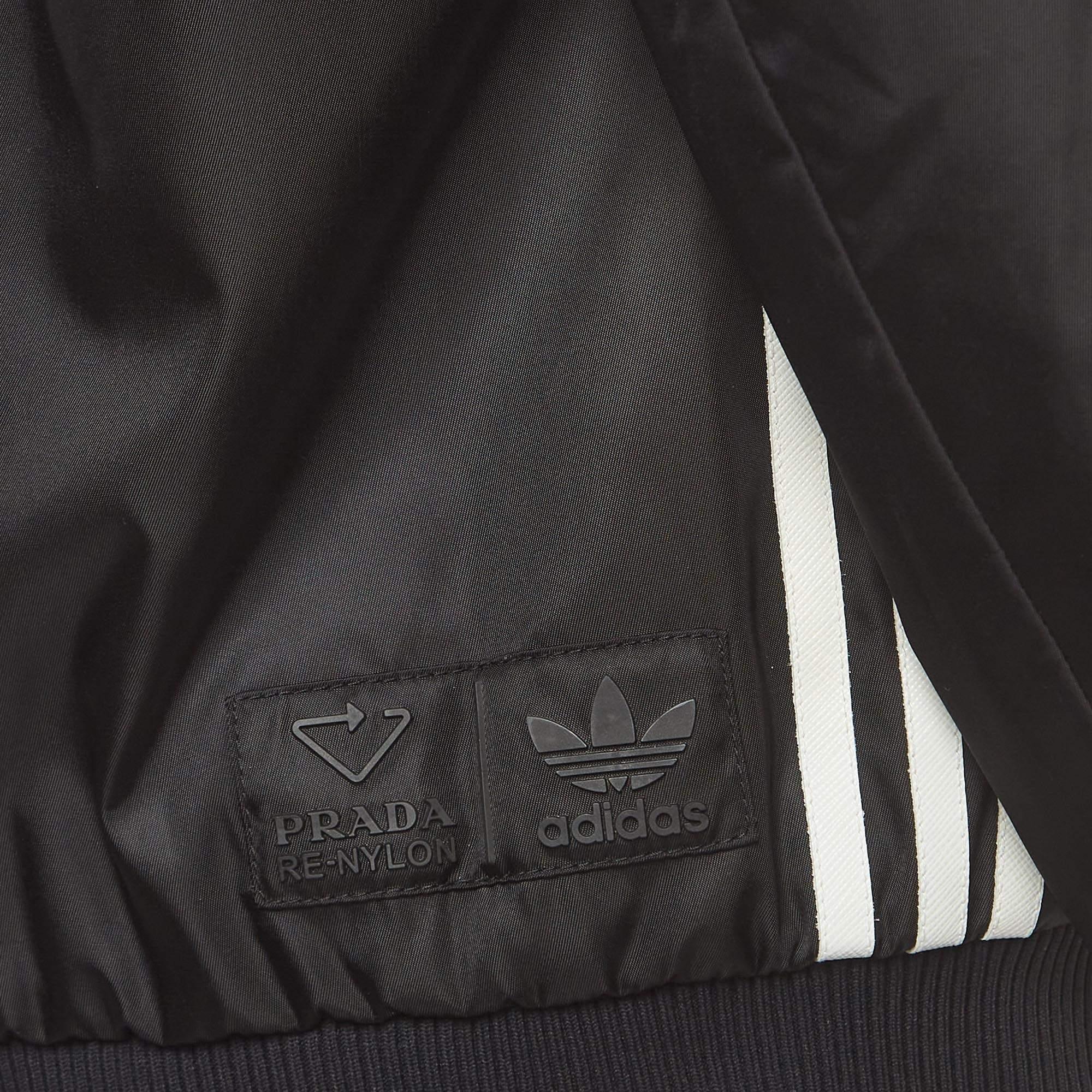 Prada X Adidas Black Re-Nylon Track Jacket XL 4