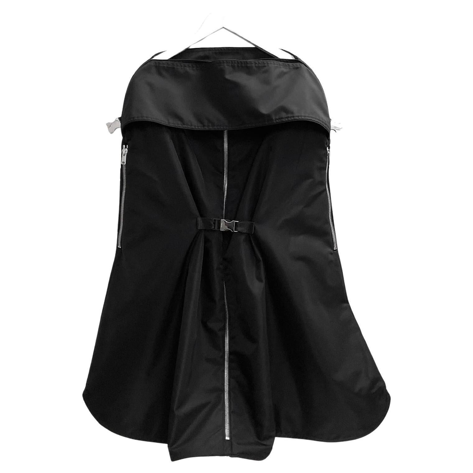 Prada x Elizabeth Diller The Envelope Transformable Dress Noir en vente