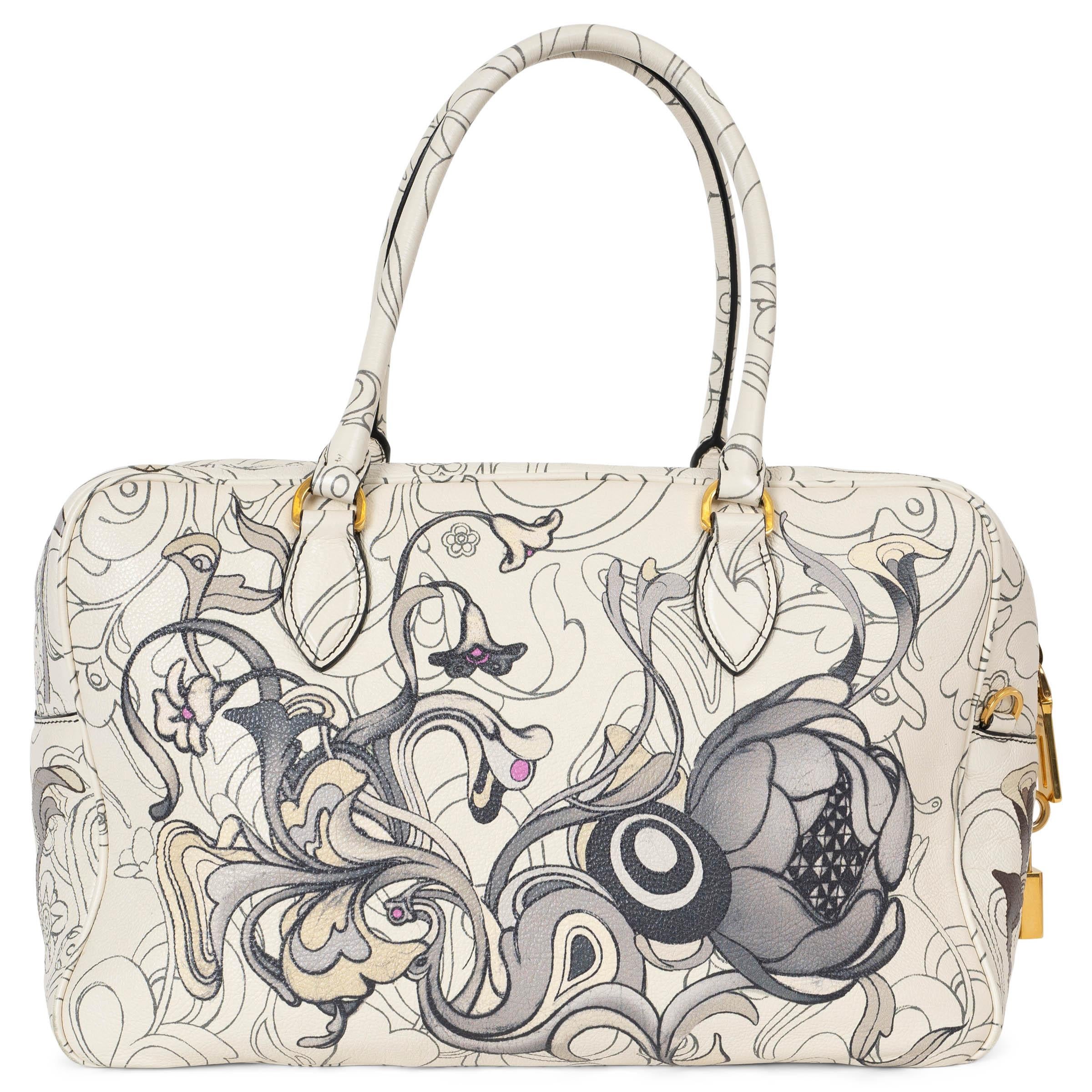 Beige PRADA x JAMES JEAN cream leather 2018 BUNNY BAULETTO Bag For Sale