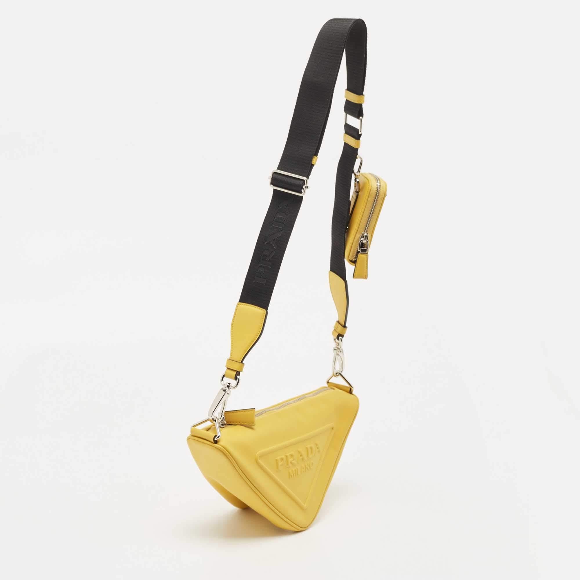 prada sequin triangle bag