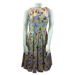 Prada Yellow Floral Dress